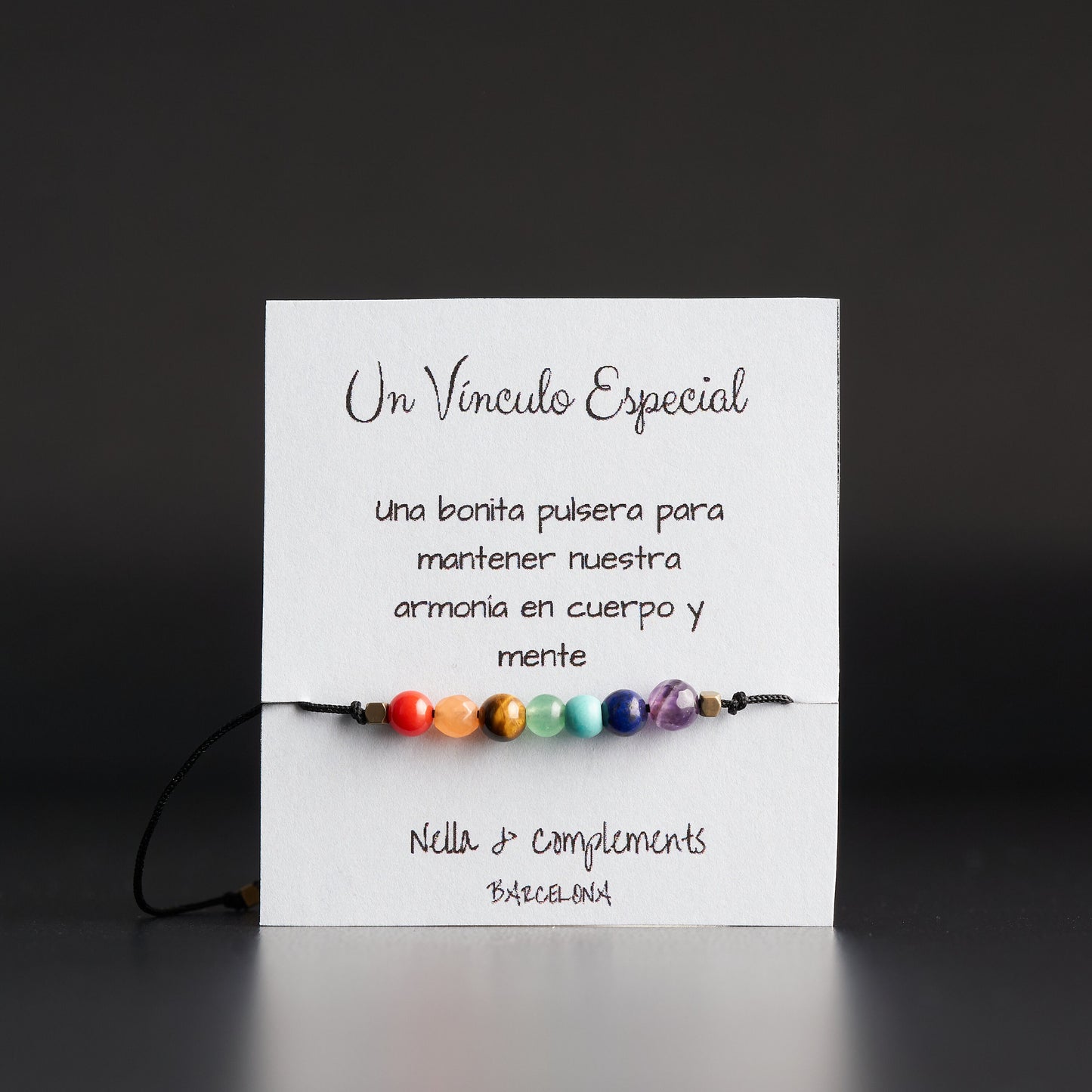 Pulsera 7 chakras con piedras naturales.