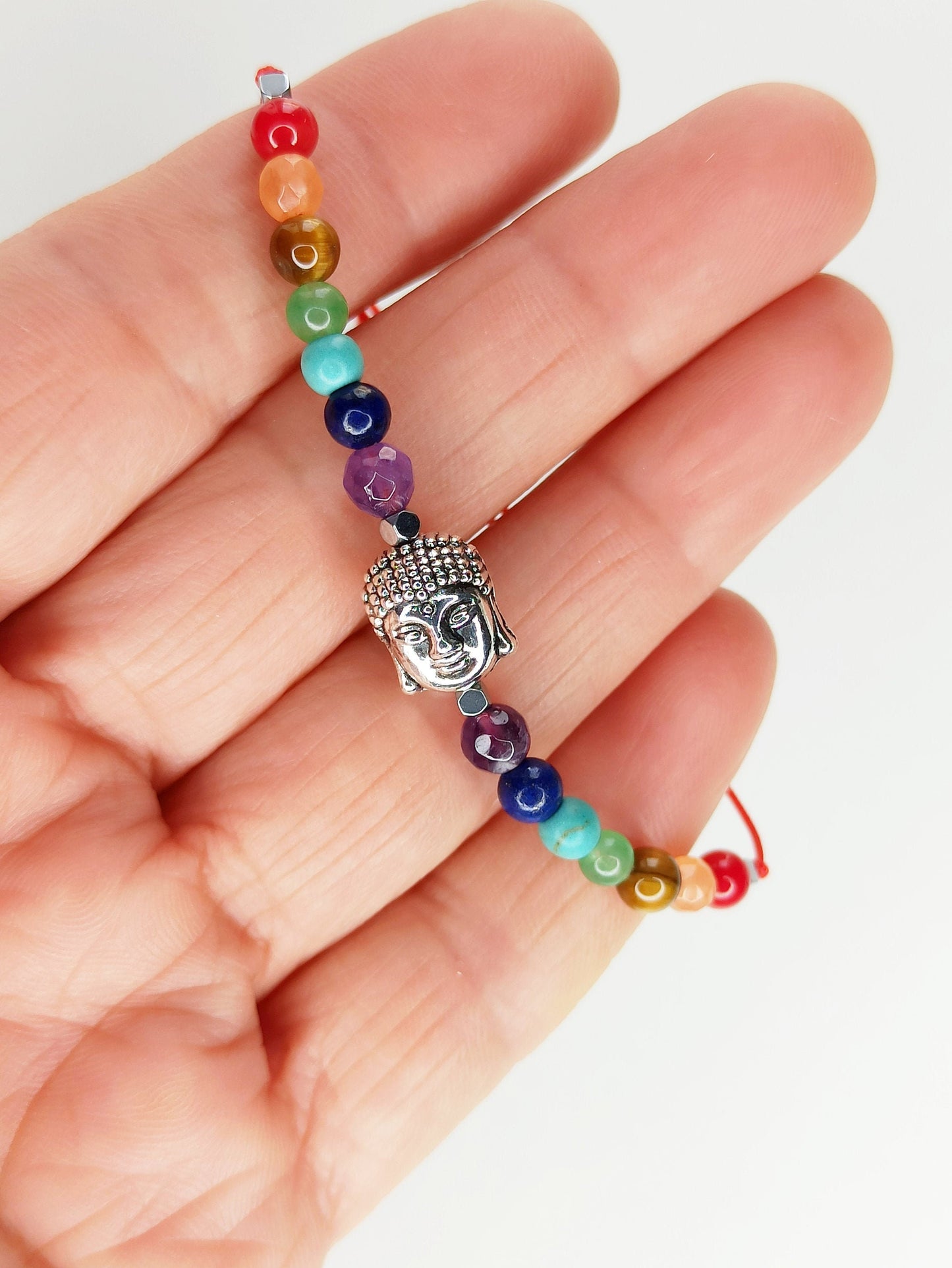 Pulsera 7 chakras y encanto de Buda