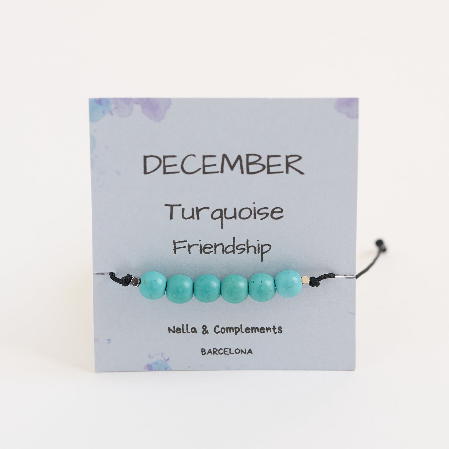 Pulsera con piedras de nacimiento mes de Diciembre