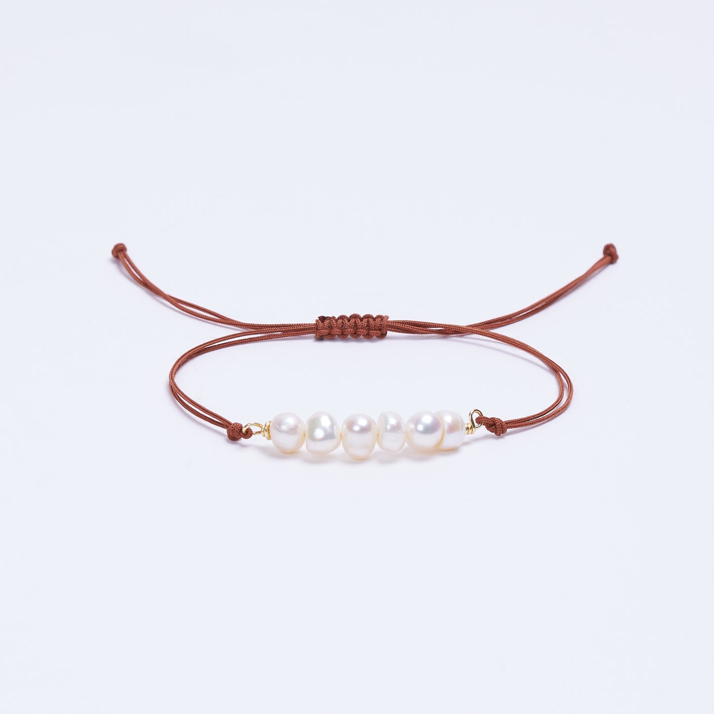 Pulsera con perlas cultivadas, piedra natural